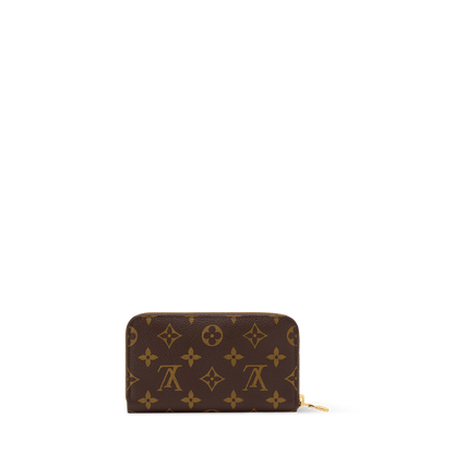 Margot Wallet Monogram Coated Canvas Cowhide Leather Gold-Toned Hardware