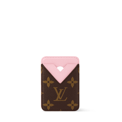 Women's Magnetic Card Holder Monogram Coated Canvas Card Holder M28319