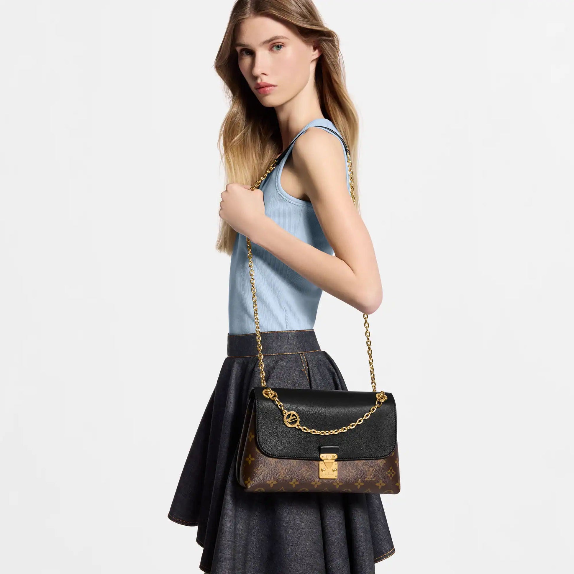Women's Madeleine PM Monogram Black Leather Shoulder Bag M28610