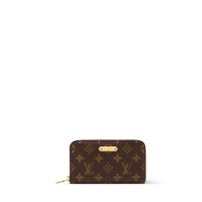 Margot Wallet Monogram Coated Canvas Cowhide Leather Gold-Toned Hardware