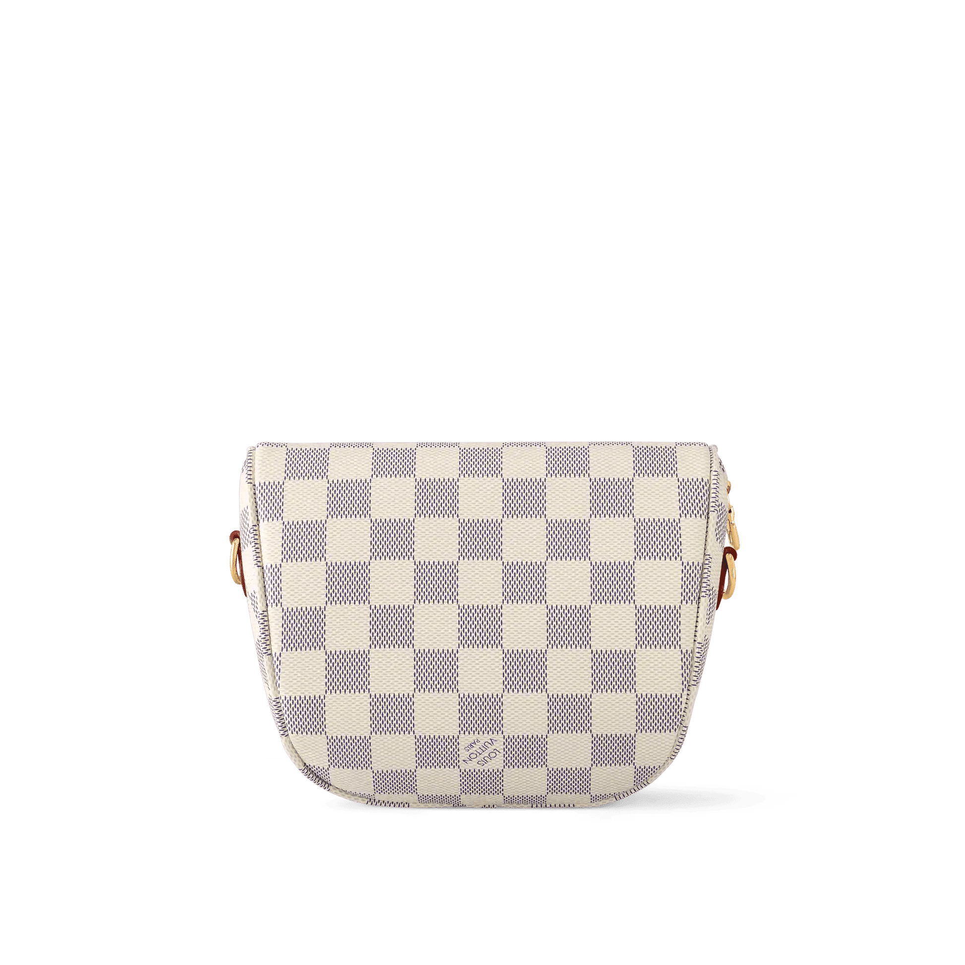 Mini Bumbag Damier Azur Coated Canvas Gold-Toned Hardware