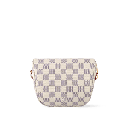 Mini Bumbag Damier Azur Coated Canvas Gold-Toned Hardware