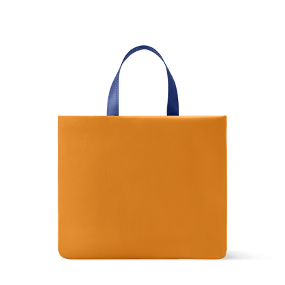 Men's Mini Shopper Tote Monogram Calf Leather Safran Yellow
