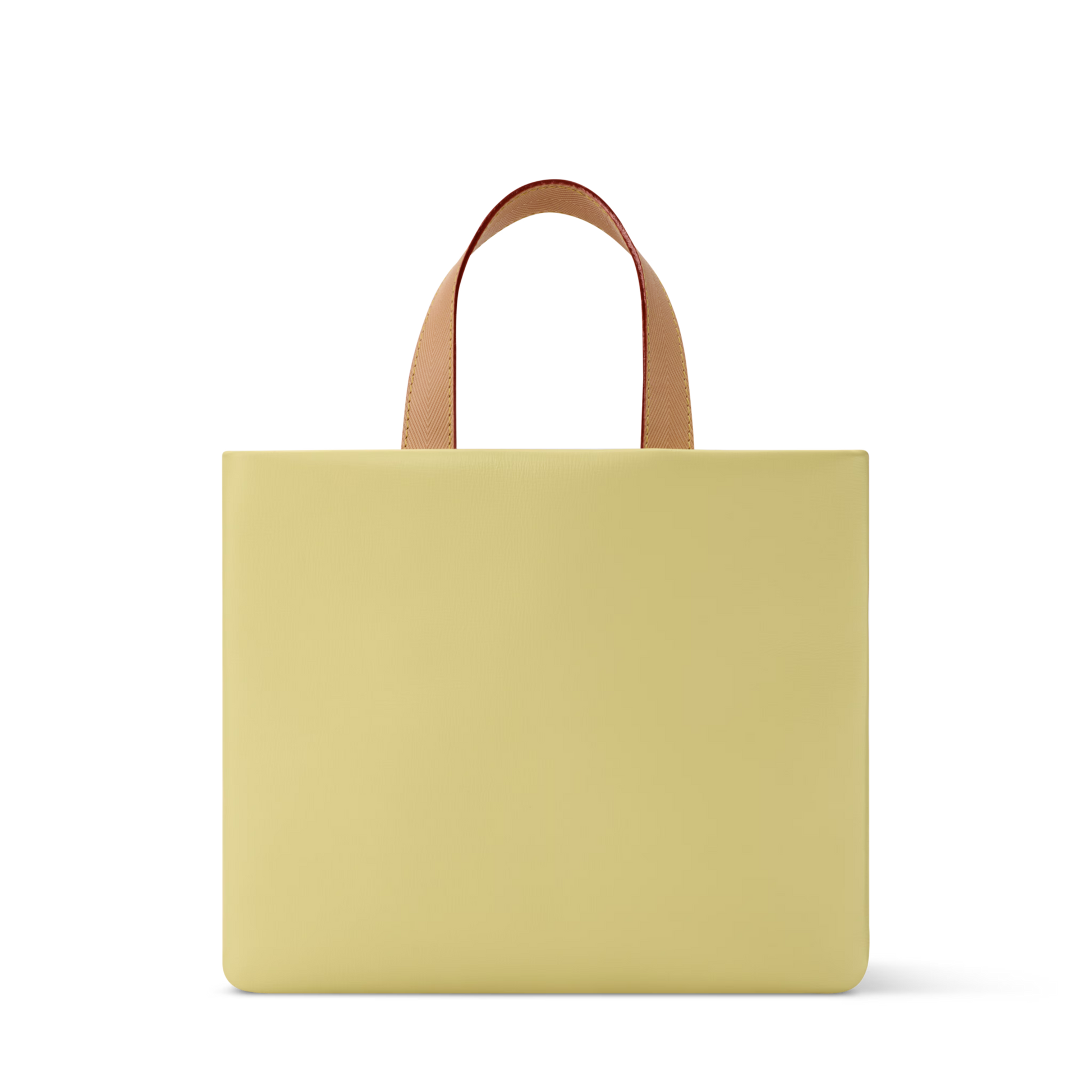 Mini Shopper Tote Calfskin Leather Daisy Yellow Gold-Toned Hardware