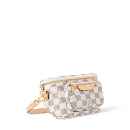 Women's Mini Bumbag Damier Azur Canvas Waist Bag N00130