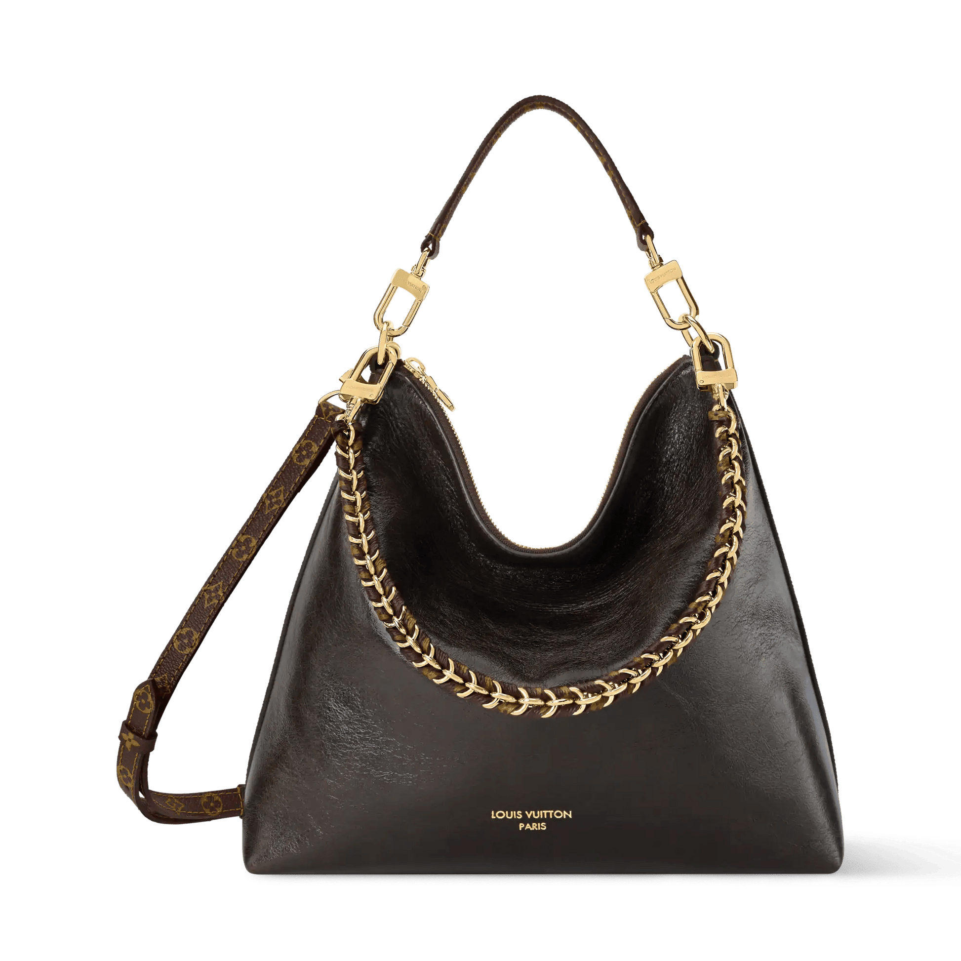 Women's Multipass Saga Acajou Cracked Calfskin Leather Crossbody Bag