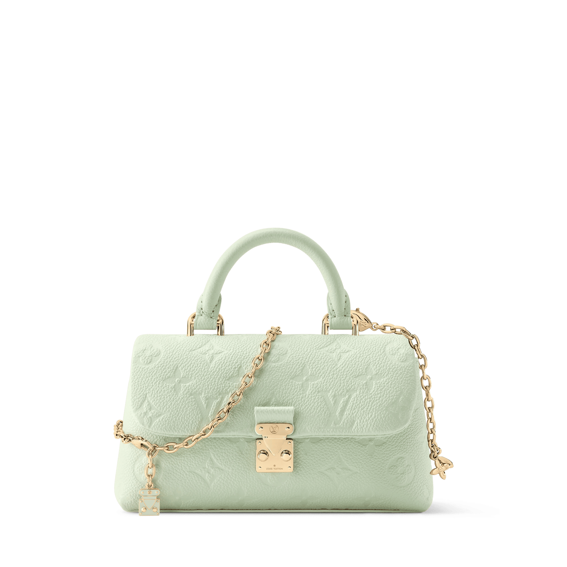 Women's Nano Madeleine Monogram Empreinte Leather Minty Crossbody Bag