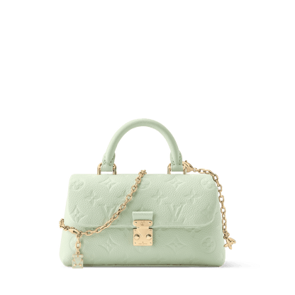 Women's Nano Madeleine Monogram Empreinte Leather Minty Crossbody Bag