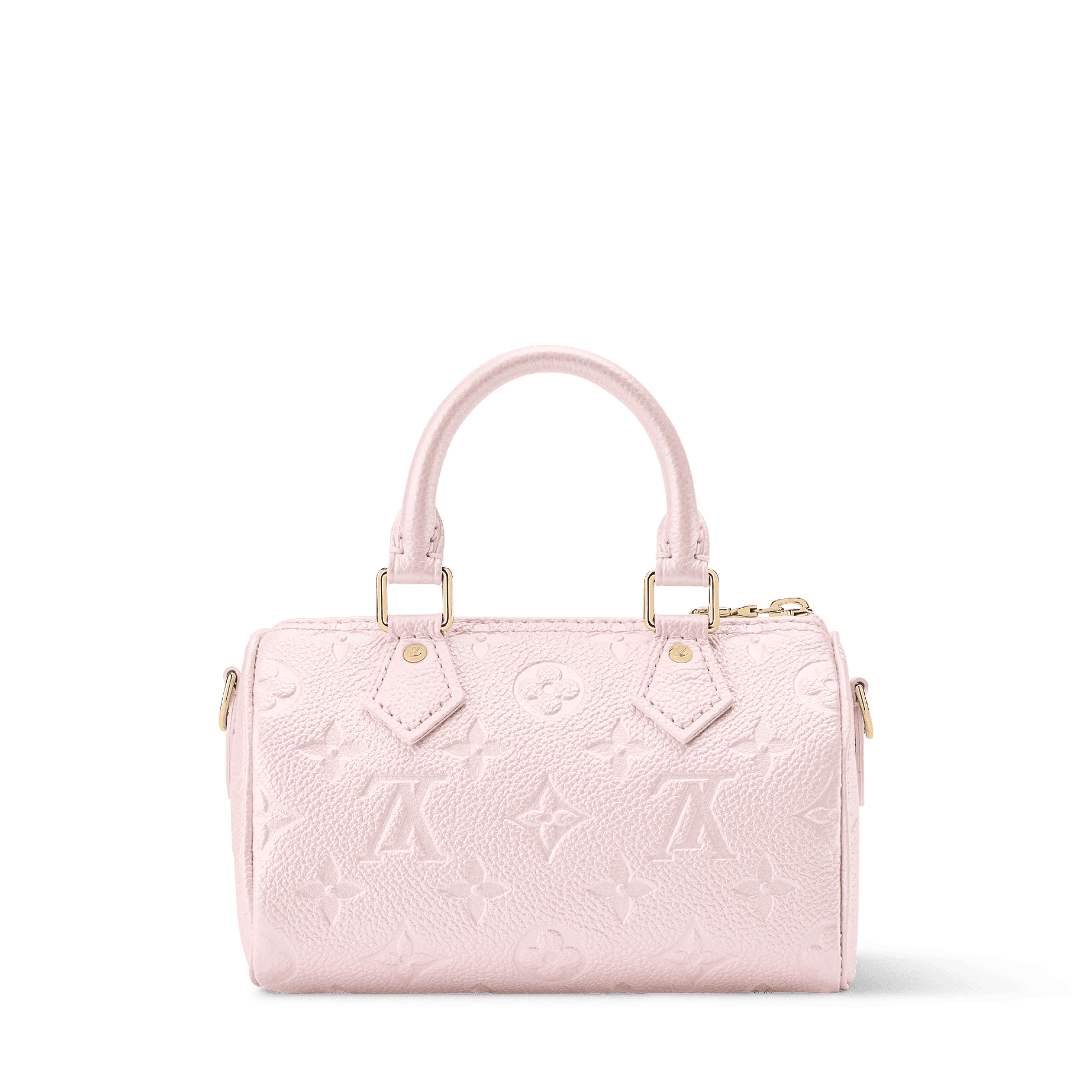Nano Speedy Monogram Empreinte Leather Snowy Pearl Silver-Toned Hardware