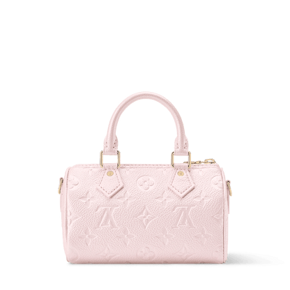 Nano Speedy Monogram Empreinte Leather Snowy Pearl Silver-Toned Hardware