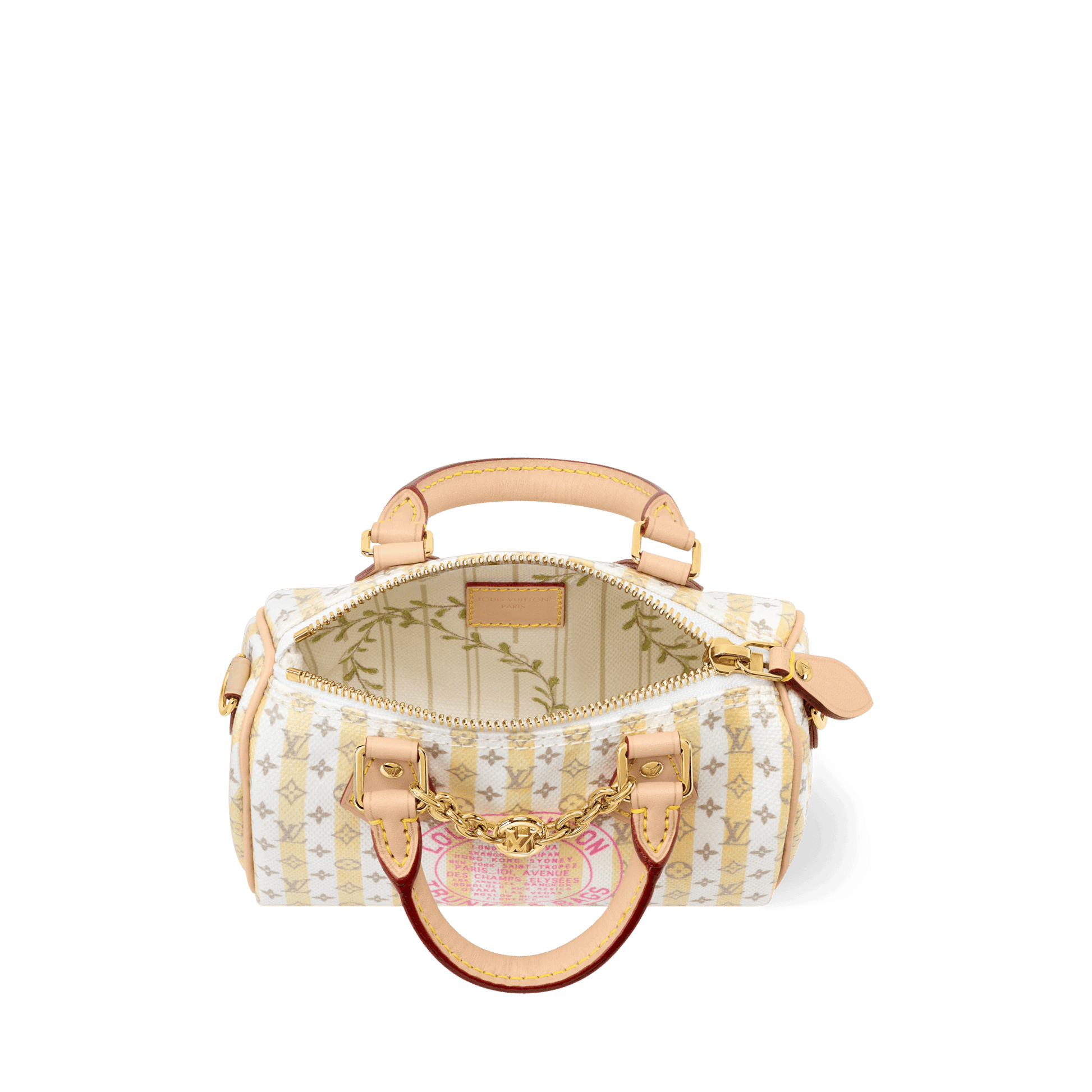Women's Nano Speedy LV Stamp Banane Monogram Canvas Bag M29030