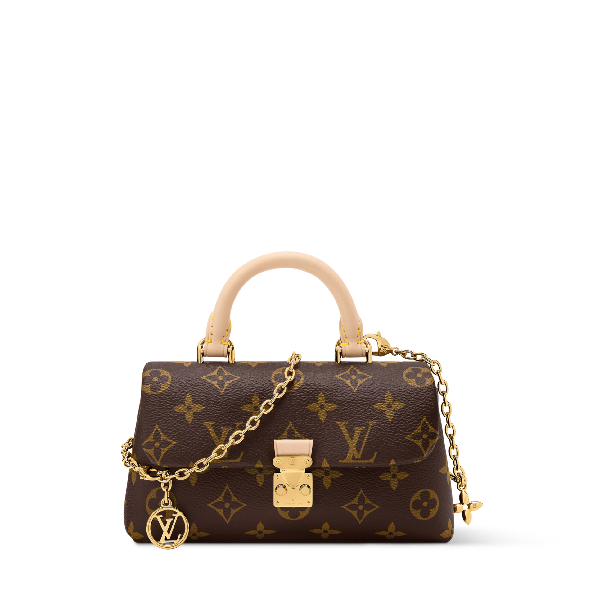 Nano Madeleine Monogram Coated Canvas Gold-Toned Hardware