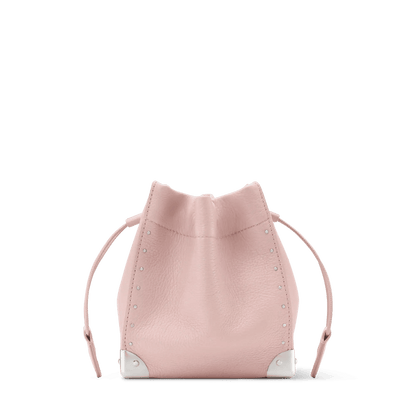 Women's Nano Noé Trunk Calfskin Leather Petal Pink Crossbody Bag