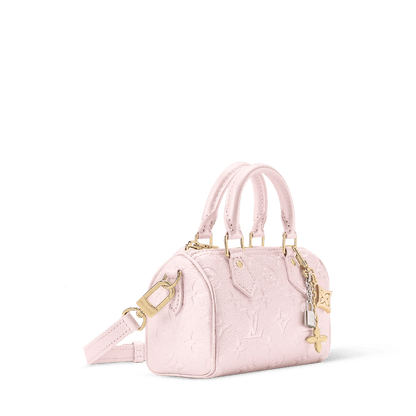 Nano Speedy Monogram Empreinte Leather Snowy Pearl Silver-Toned Hardware