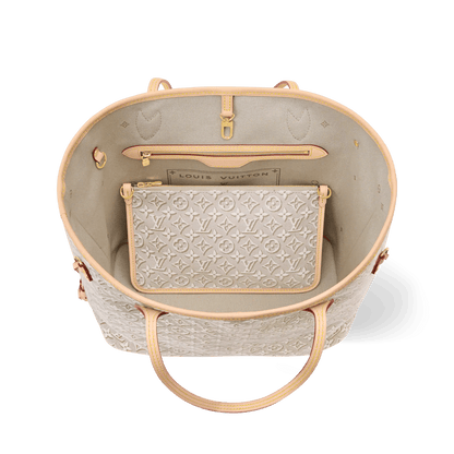 Women's Neverfull MM Monogram Emblème Peuplier Jacquard Tote