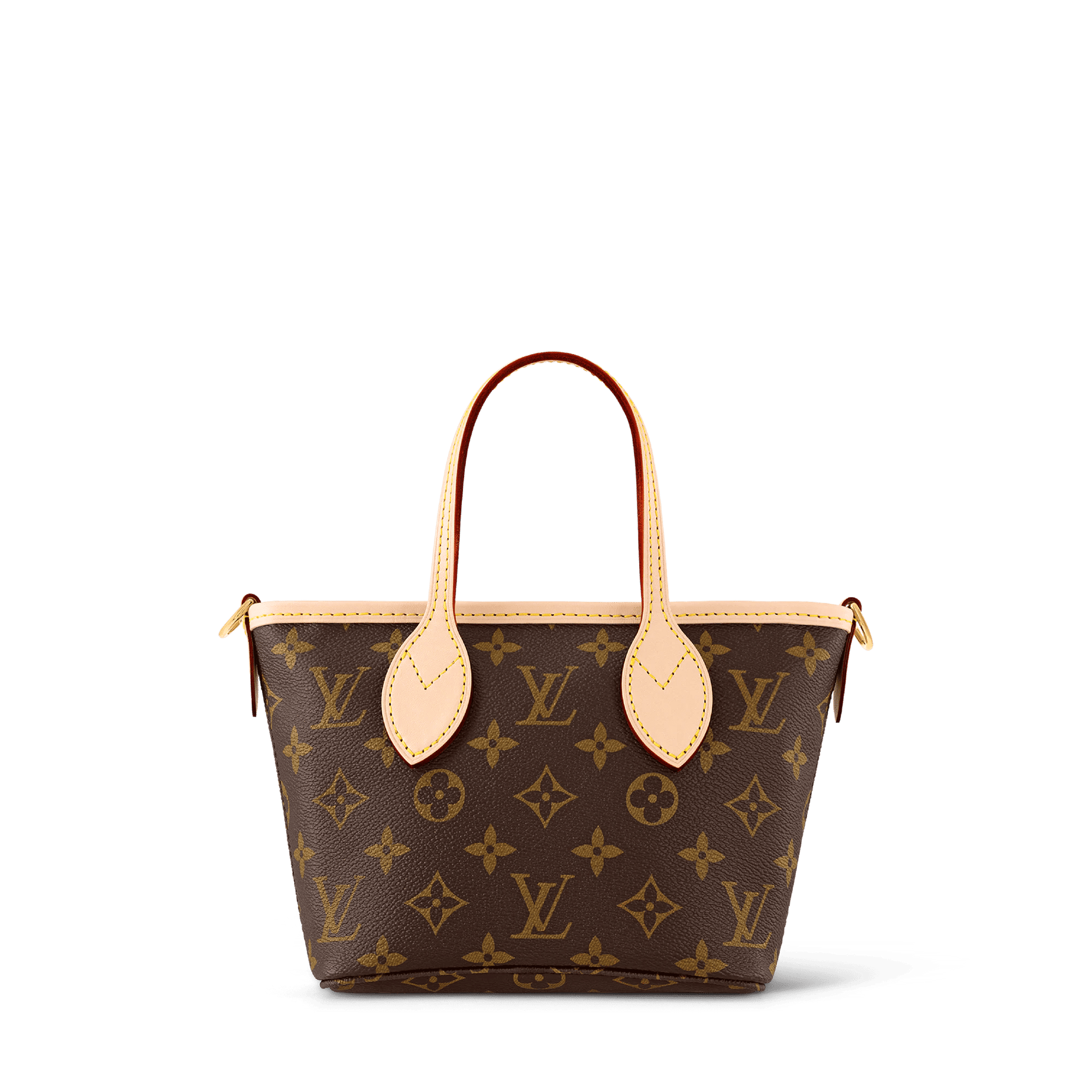 Neverfull BB Monogram Coated Canvas Beige Gold-Toned Hardware