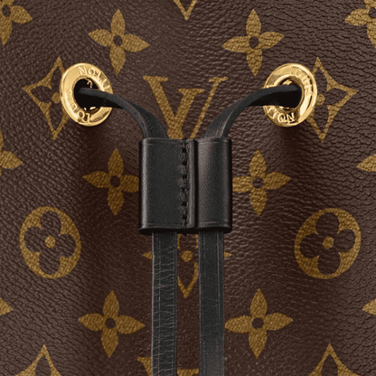 NéoNoé MM Monogram Coated Canvas Black Gold-Toned Hardware