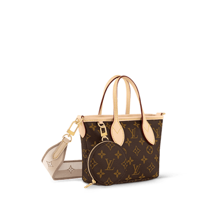 Neverfull BB Monogram Coated Canvas Beige Gold-Toned Hardware