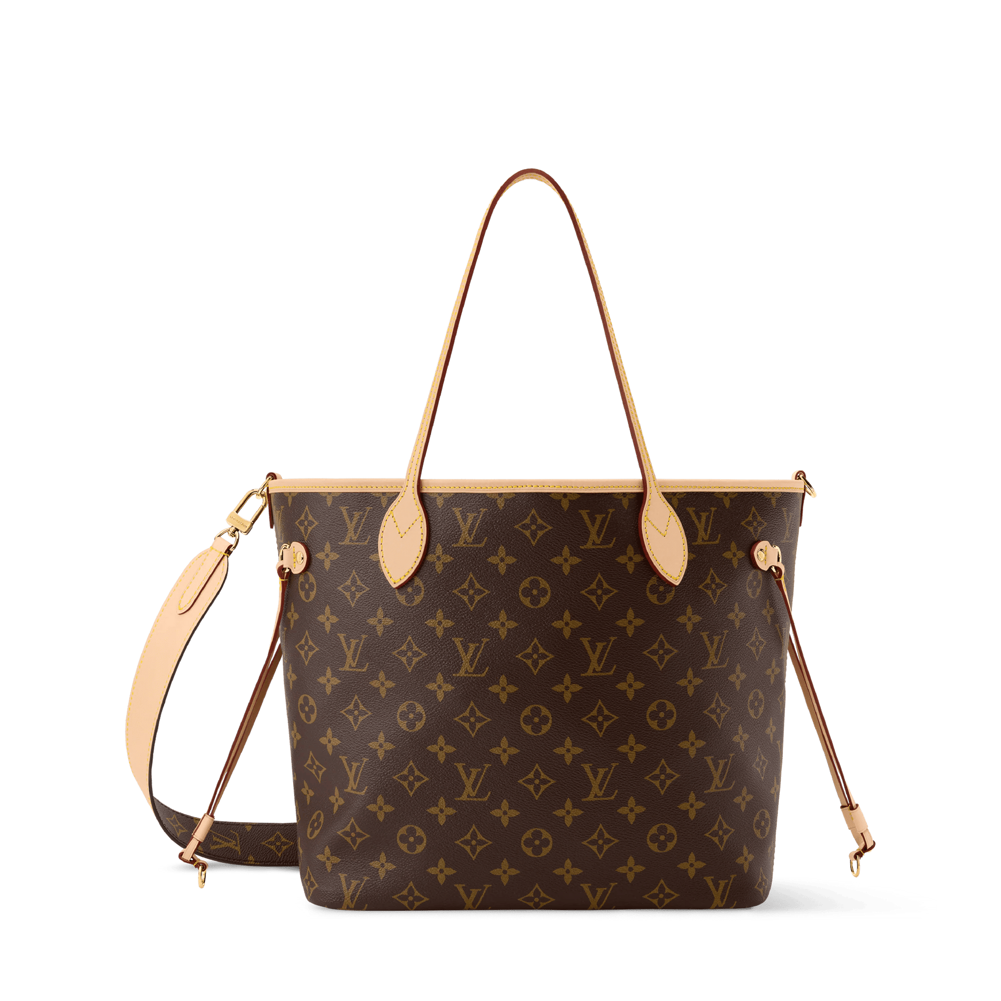 Women's Neverfull Bandoulière Inside Out MM Monogram Canvas Tote Bag M28407