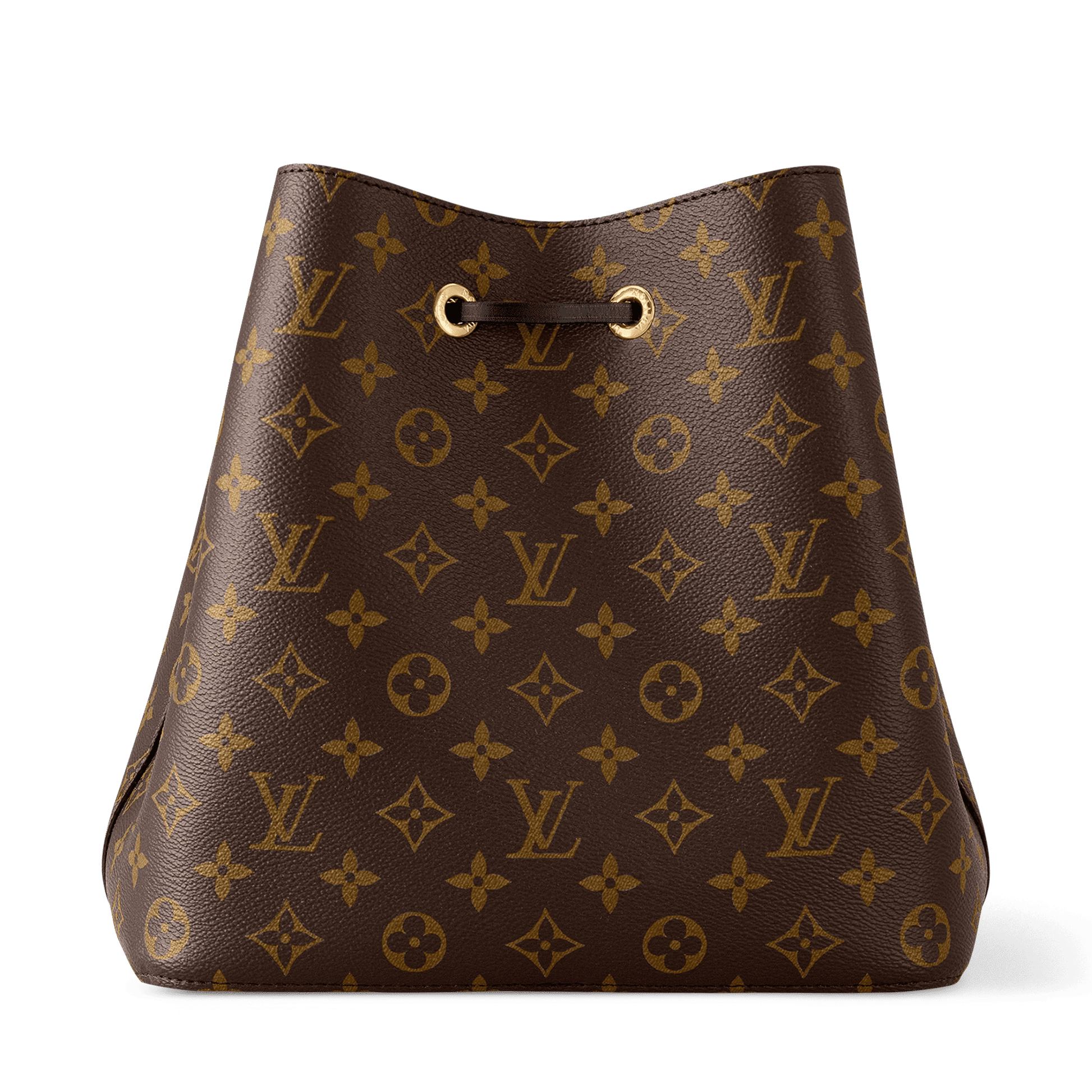 NéoNoé MM Monogram Coated Canvas Black Gold-Color Hardware