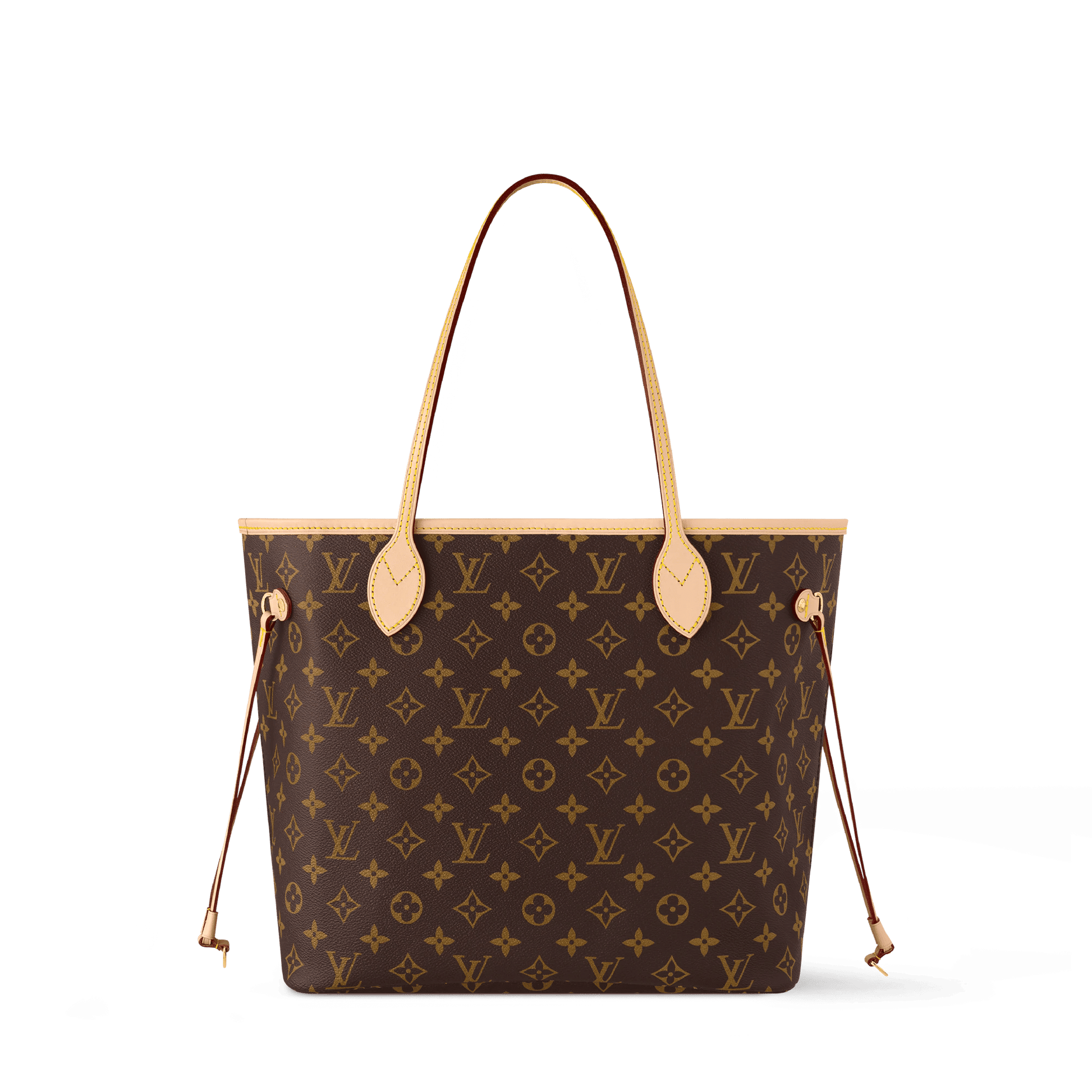 Women's Neverfull MM Tote Monogram Canvas Cherry