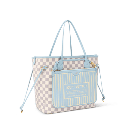 Women's Neverfull Inside Out MM Damier Azur Tote N40946