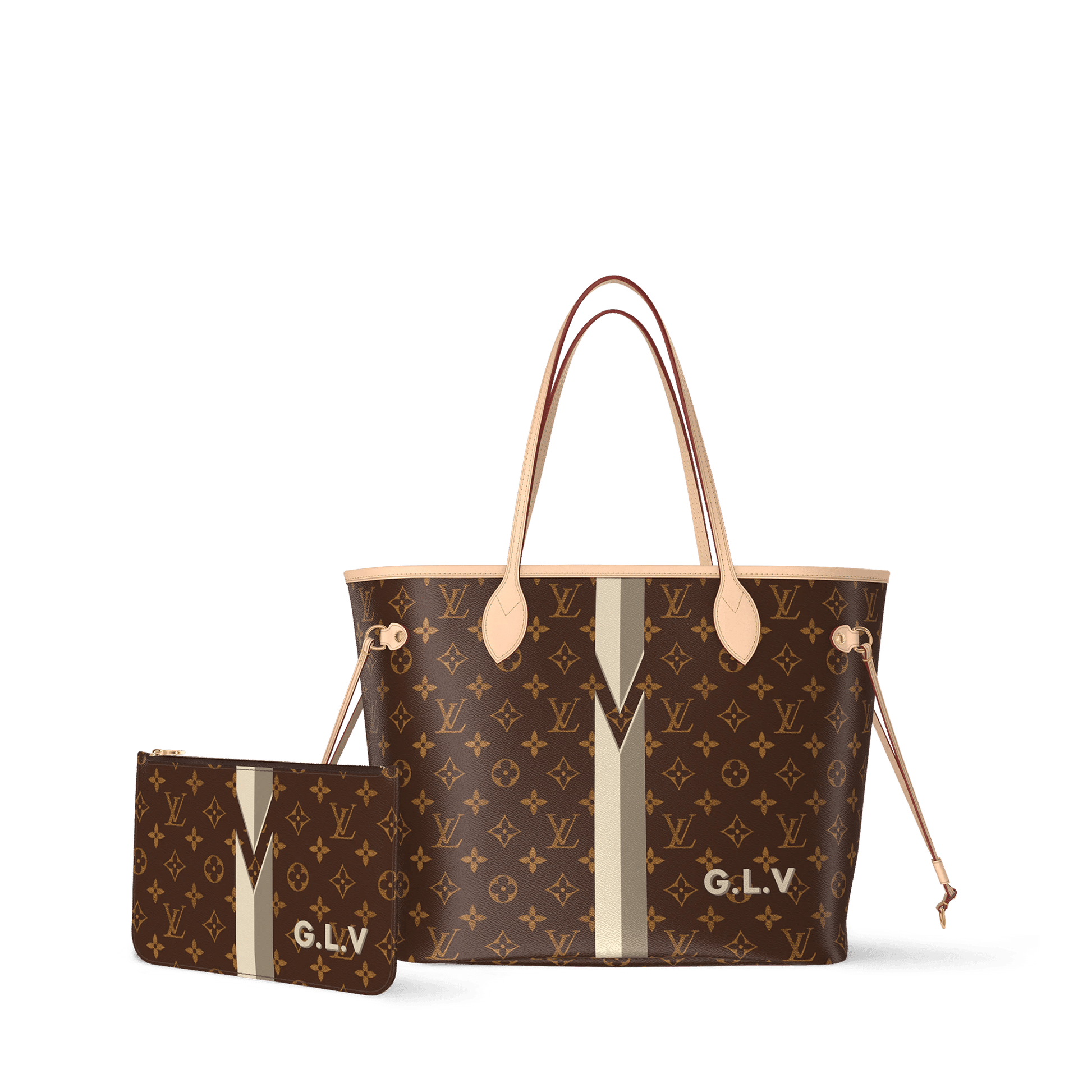 Women's Neverfull MM Monogram Coated Canvas Tote Bag P01926