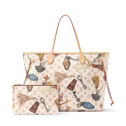 Women's Neverfull GM Getaway Dune Canvas Tote Bag M29449