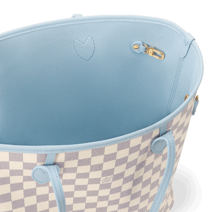 Women's Neverfull Inside Out MM Damier Azur Tote N40946