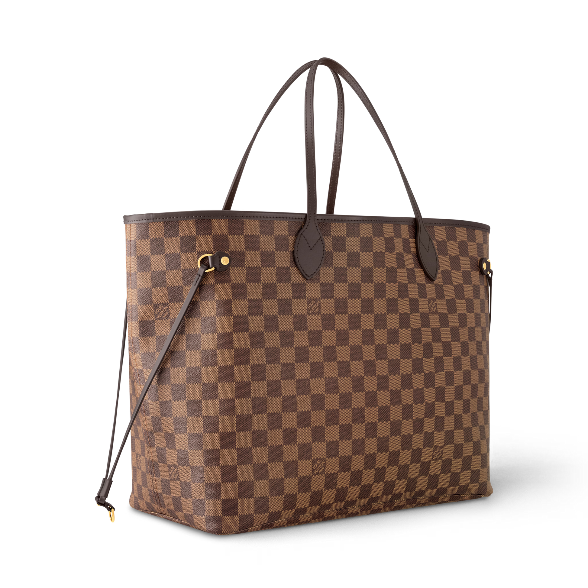 Neverfull GM Damier Ebene Coated Canvas Dark Chocolate Gold-Toned Hardware