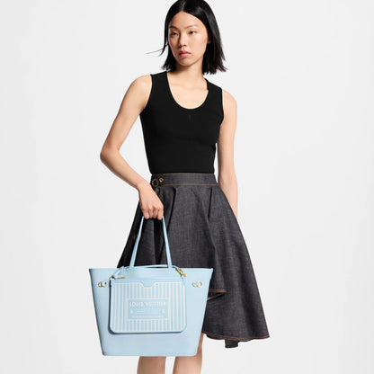 Women's Neverfull Inside Out MM Damier Azur Tote N40946
