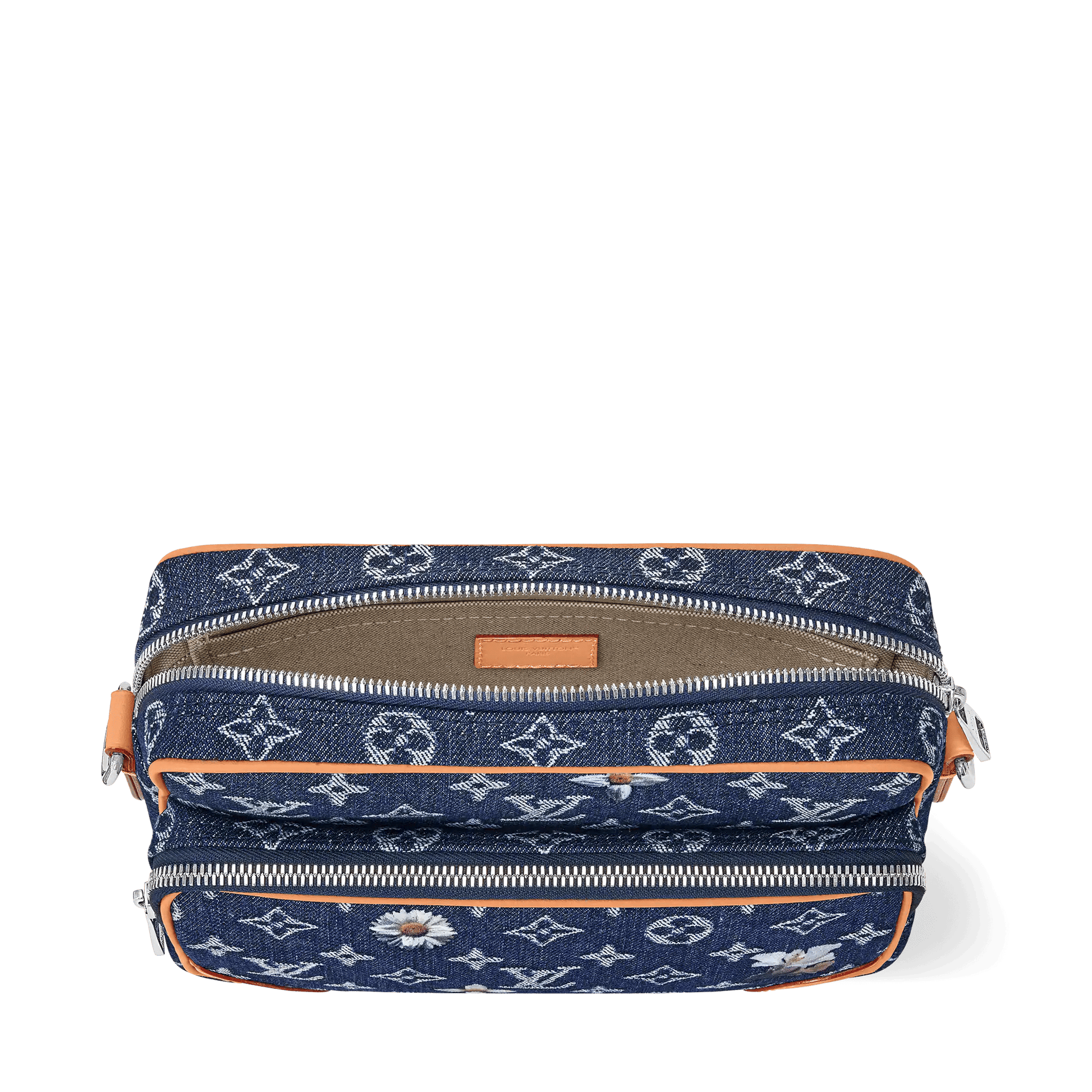 Men's Nil Crossbody Bag Monogram Flowers Denim