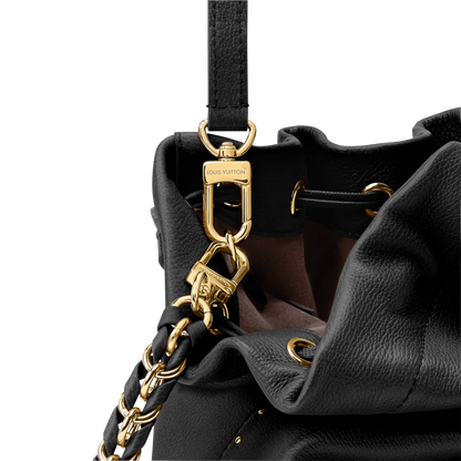 Noé Trunk Calfskin Leather Black Gold-Toned Hardware