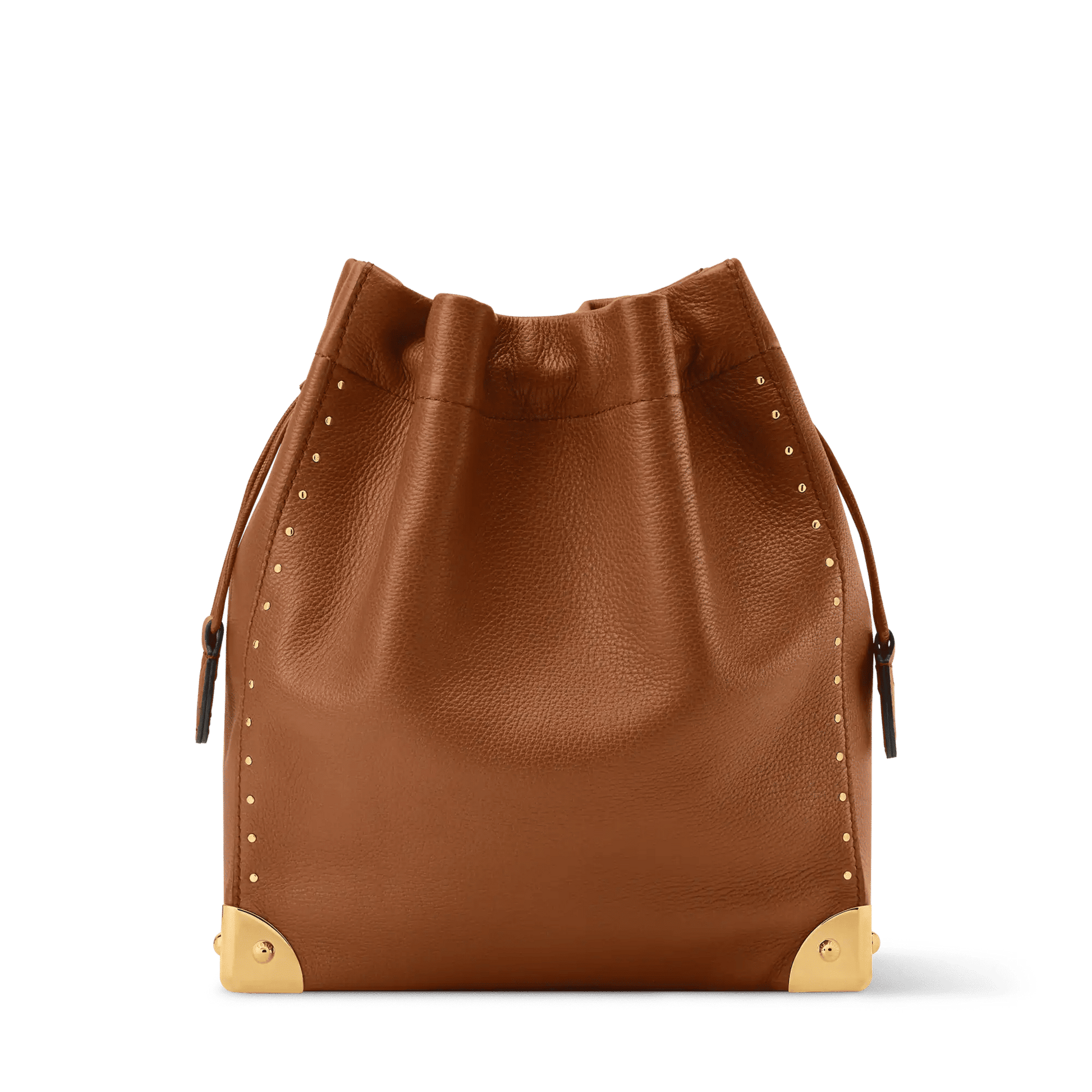 Women's Noé Trunk Tan Calfskin Leather Bucket Bag M29131