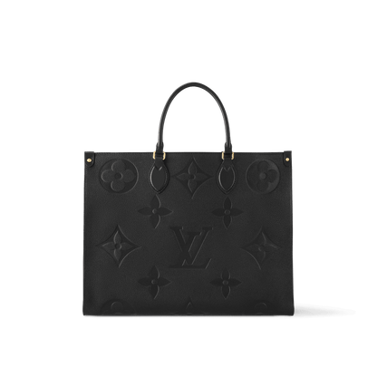 Women's OnTheGo GM Black Monogram Empreinte Leather Tote Bag M44925