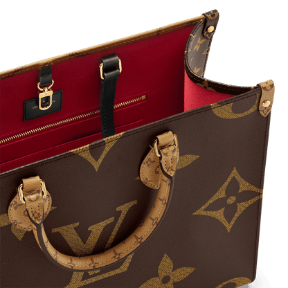Women's OnTheGo MM Monogram Monogram Reverse Canvas Tote Bag