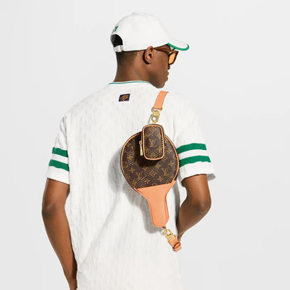 Men's Ping Pong Bag Monogram Grid Canvas