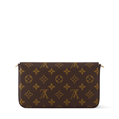 Women's Pochette Félicie Monogram Fuchsia Crossbody Bag