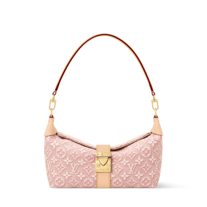 Pochette Mia Monogram Emblème Rose Ruban Gold-Toned Hardware