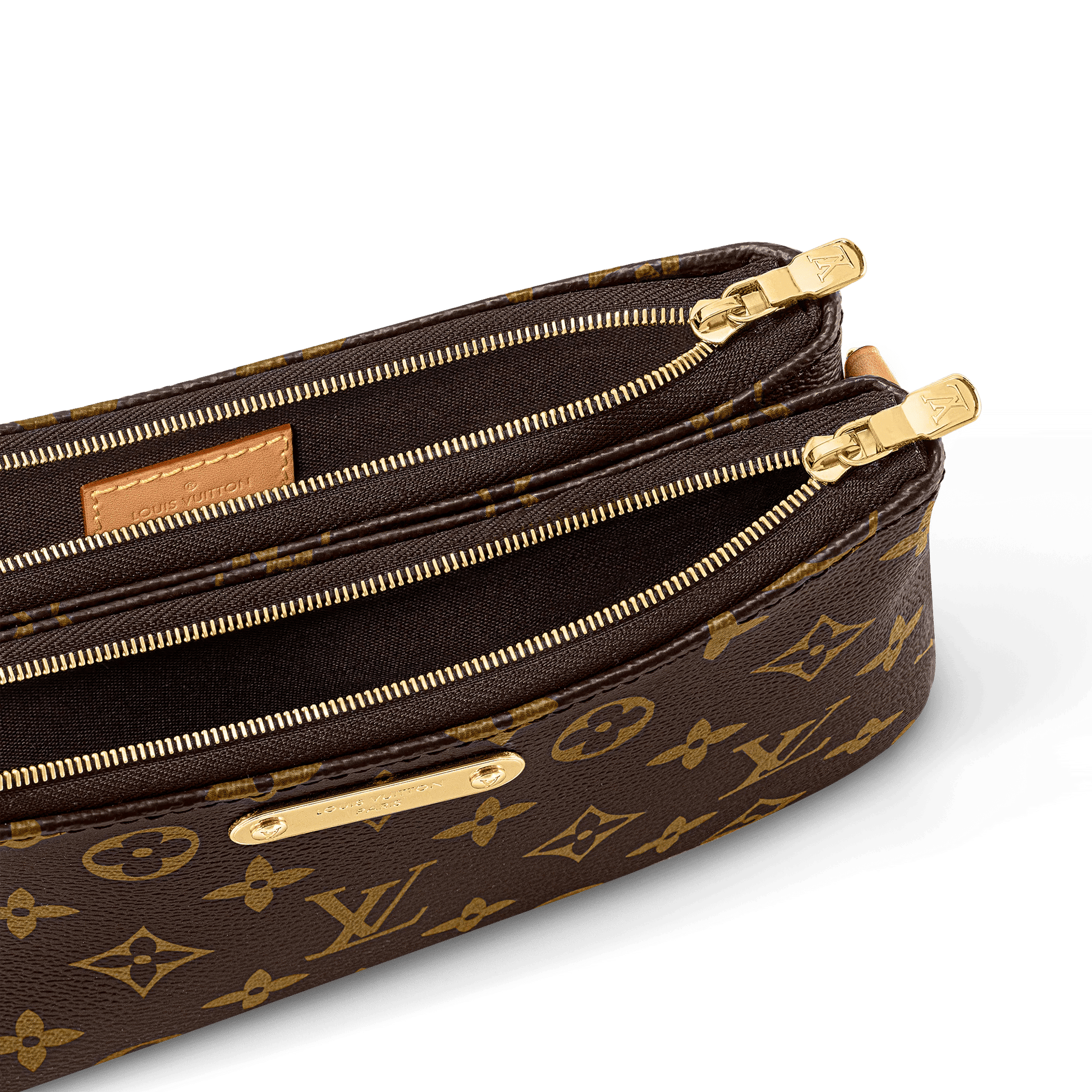 Pochette Liv Monogram Coated Canvas Gold-Toned Hardware