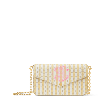 Pochette Félicie Minigram Coated Canvas LV Stamp Banana Gold-Toned Hardware