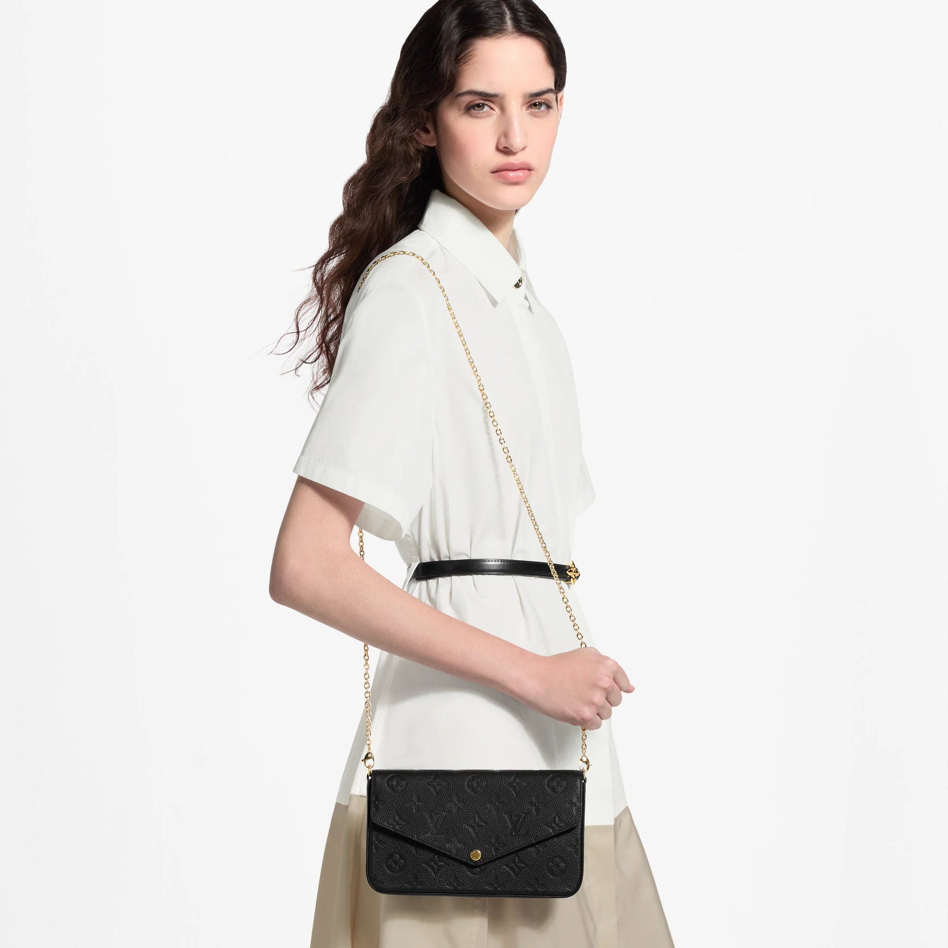 Women's Pochette Félicie Monogram Empreinte Leather Chain Wallet M82477