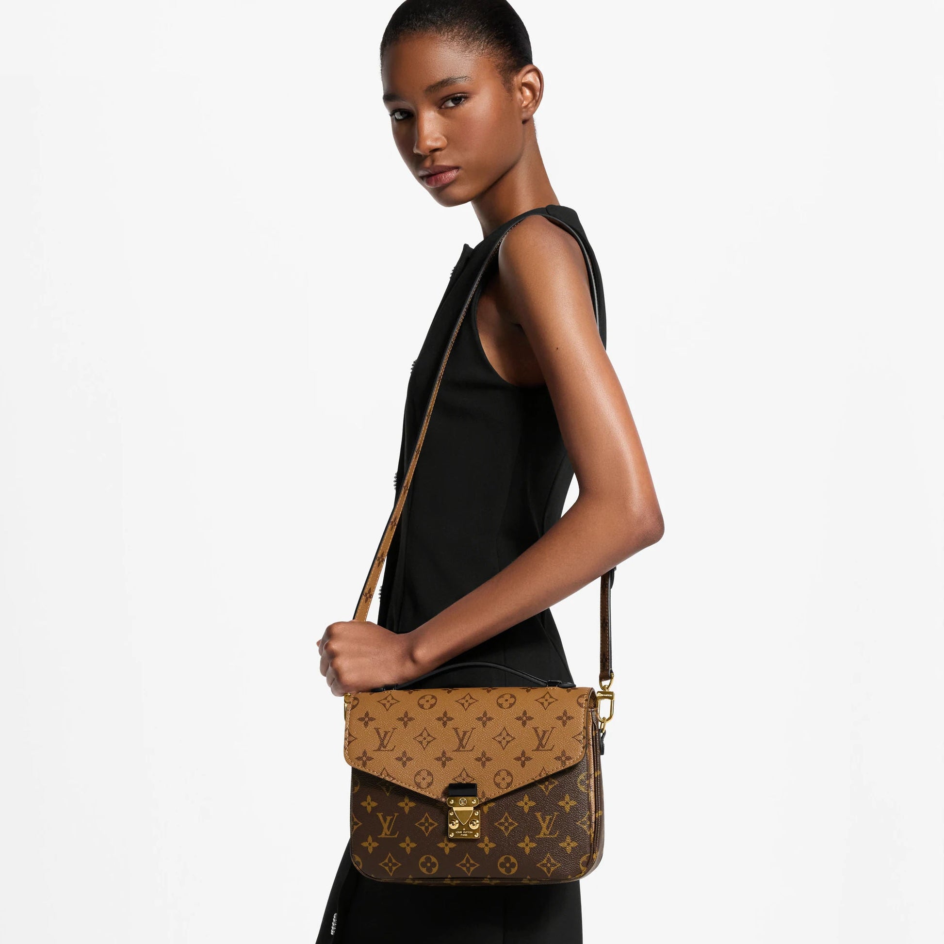 Women's Pochette Métis Monogram Reverse Canvas Satchel Bag