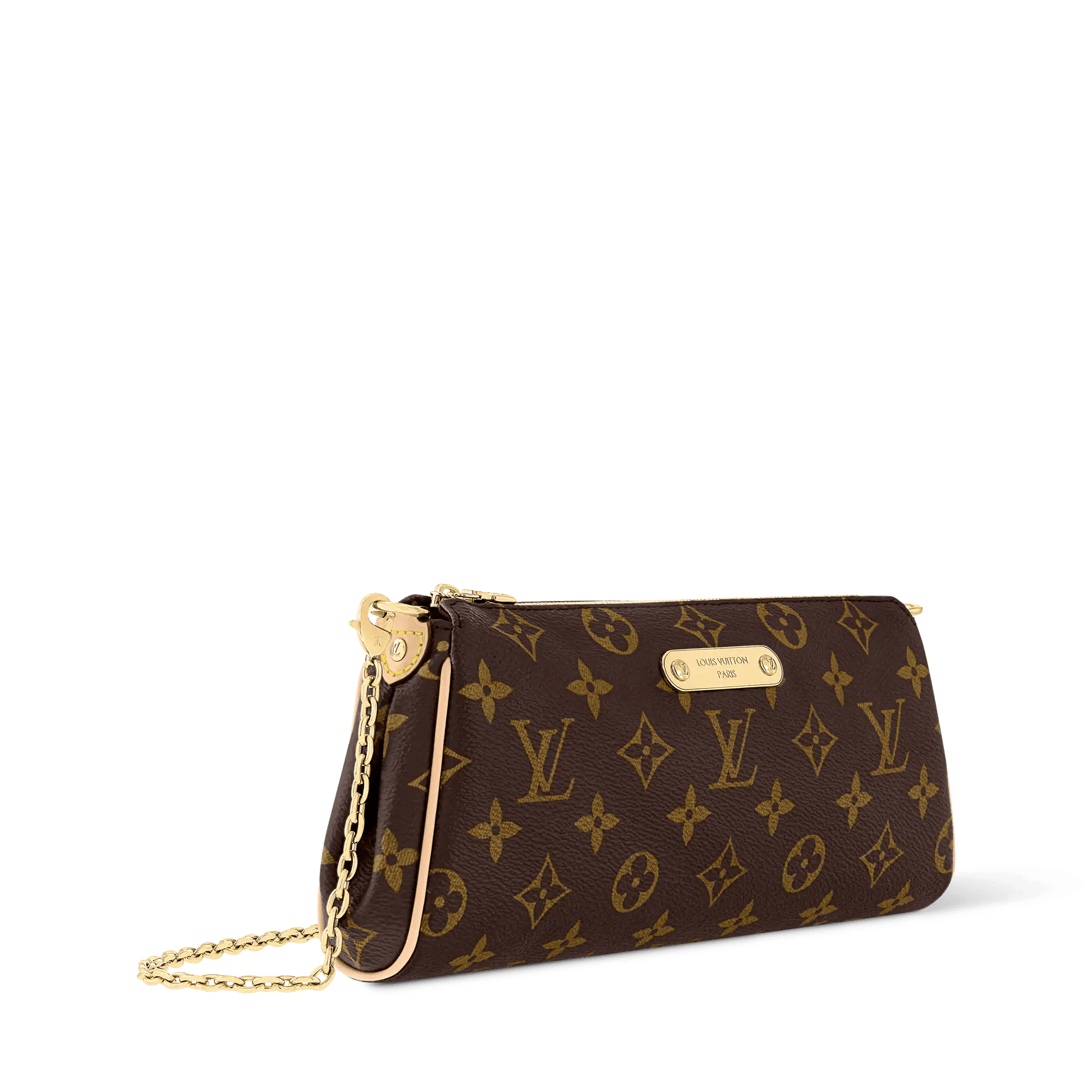 Pochette Eva Monogram Coated Canvas Gold-Toned Hardware