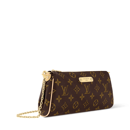 Pochette Eva Monogram Coated Canvas Gold-Toned Hardware