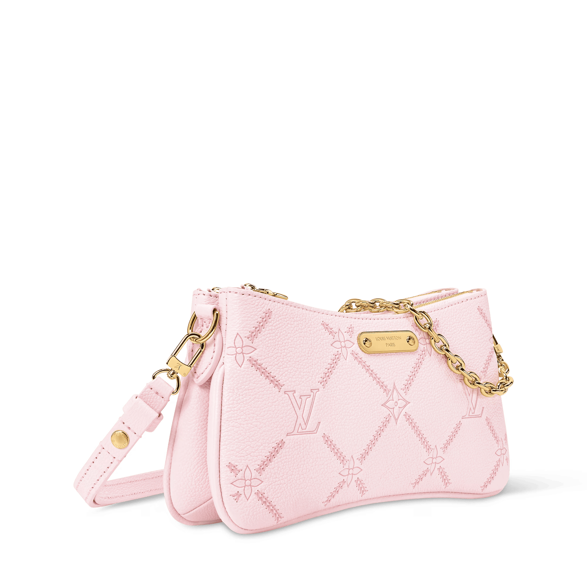 Pochette Liv Monogram Empreinte Leather Light Bliss Couture Gold-Toned Hardware