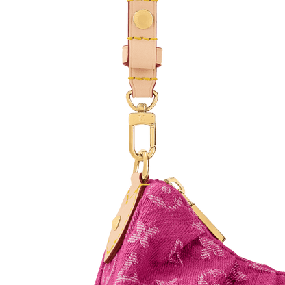 Women's Pochette Valley Fuchsia Denim Monogram Nano Bag