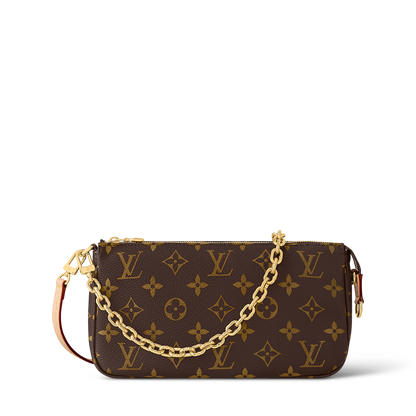 Pochette Accessoires Monogram Coated Canvas Gold-Color Hardware