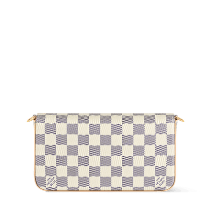 Women's Pochette Félicie Damier Azur Canvas Chain Wallet N40491