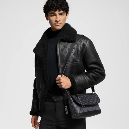 Men's Pulse Messenger Monogram Eclipse